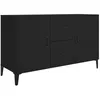 Image de vidaXL Buffet Noir 100x36x60 cm Bois d'ingÃ©nierie
