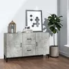 Image de vidaXL Buffet gris béton 100x36x60 cm bois d'ingénierie812523