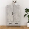 Image de vidaXL Buffet haut Gris béton 70x31x115 cm Bois d'ingénierie812541
