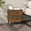 Image de vidaXL Table de chevet Chêne fumé 40x35x47,5 cm
