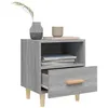 Image de vidaXL Table de chevet Sonoma gris 40x35x47 cm