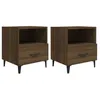 Image de vidaXL Tables de chevet 2 pcs ChÃªne marron Bois d'ingÃ©nierie