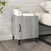 Image de vidaXL Table de chevet Sonoma gris Bois d'ingénierie817317