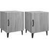 Image de vidaXL Tables de chevet 2 pcs Sonoma gris Bois d'ingÃ©nierie
