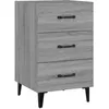 Image de vidaXL Table de chevet Sonoma gris 40x40x66 cm Bois d'ingénierie
