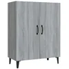 Image de Buffet 70x34x90 cm bois contreplaquÃ© Sonoma gris 2 portes Rangement Ã©lÃ©gant