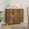 Image de vidaXL Buffet chêne fumé 90x34x80 cm bois d'ingénierie817459