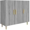 Image de vidaXL Buffet Sonoma gris 90x34x80 cm Bois d'ingÃ©nierie