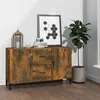 Image de vidaXL Buffet chêne fumé 100x36x60 cm bois d'ingénierie817468
