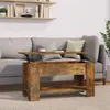 Image de vidaXL Table basse Chêne fumé 101x49x52 cm Bois d'ingénierie819272