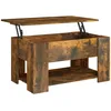 Image de vidaXL Vidaxl Table Basse Chêne Fumé 79x49x41 Cm Bois D'ingénierie