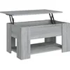 Image de vidaXL Vidaxl Table Basse Sonoma Gris 79x49x41 Cm Bois D'ingénierie