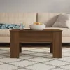Image de vidaXL Table basse Chêne marron 79x49x41 cm Bois d'ingénierie