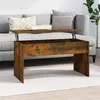 Image de vidaXL Table basse Chêne fumé 102x50,5x52,5 cm Bois d'ingénierie