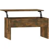 Image de vidaXL Vidaxl Table Basse Chêne Fumé 80x50,5x41,5 Cm Bois D'ingénierie