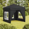Image de vidaXL Tente de réception pliable avec parois Anthracite 2x2 m93502