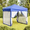 Image de vidaXL Tente de réception pliable avec parois Bleu 2x2 m