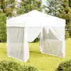 Image de vidaXL Tente de réception pliable avec parois Blanc 2x2 m