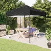 Image de vidaXL Tente de réception pliable Noir 3x3 m