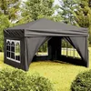 Image de vidaXL Tente de réception pliable avec parois Anthracite 3x3 m93523