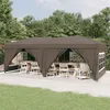 Image de vidaXL Tente de réception pliable avec parois Taupe 3x6 m93547