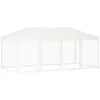 Image de vidaXL Vidaxl Tente De Réception Pliable Avec Parois Blanc 3x6 M