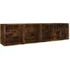 Image de Vidaxl BibliothÃ¨que/Meuble Tv ChÃªne FumÃ© 36x30x143cm Bois D'ingÃ©nierie