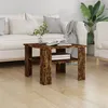Image de vidaXL Table basse Chêne fumé 60x60x42 cm Bois d'ingénierie815264