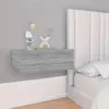 Image de vidaXL Tables de chevet flottantes 2 pcs Sonoma gris 40x30x15 cm815285