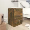 Image de vidaXL Tables de chevet 2 pcs Chêne fumé 38x35x56 cm Bois d'ingénierie815322