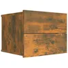 Image de vidaXL Table de chevet ChÃªne fumÃ© 40x30x30 cm Bois d'ingÃ©nierie