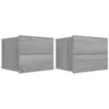 Image de vidaXL Tables de chevet 2 pcs Sonoma gris 40x30x30cm Bois d'ingÃ©nierie