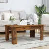 Image de vidaXL Table basse ChÃªne fumÃ© 100x60x42 cm Bois d'ingÃ©nierie