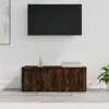 Image de vidaXL Meuble TV Chêne fumé 80x34x30 cm Bois d'ingénierie815498