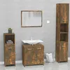 Image de vidaXL Meubles de salle de bain Chêne fumé Bois d'ingénierie815528