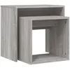 Image de vidaXL vidaXL Tables basses gigognes 2 pcs sonoma gris bois d'ingénierie