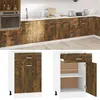Image de vidaXL Armoire de plancher à tiroir Chêne fumé 50x46x81,5 cm Bois