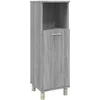 Image de vidaXL Vidaxl Armoire De Bain Sonoma Gris 30x30x95 Cm Bois D'ingénierie