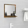 Image de vidaXL Miroir de bain Chêne fumé 40x10,5x37 cm Bois d'ingénierie815633