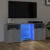 Image de vidaXL Meuble TV avec lumières LED Sonoma gris 120x30x50 cm815715