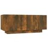 Image de vidaXL Meuble TV ChÃªne fumÃ© 100x35x40 cm Bois d'ingÃ©nierie