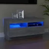 Image de vidaXL Meuble TV avec lumières LED sonoma gris 80x35x40 cm815724
