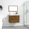 Image de vidaXL Ensemble de meubles de salle de bain 2 pcs Chêne fumé