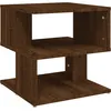 Image de vidaXL Vidaxl Table D'appoint Chêne Marron 40x40x40 Cm Bois D'ingénierie