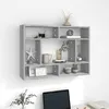 Image de vidaXL Étagère murale Sonoma gris 75x16x55 cm Bois d'ingénierie