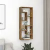 Image de vidaXL Étagère murale Chêne fumé 36x16x90 cm Bois d'ingénierie815846