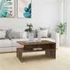 Image de vidaXL Table basse Chêne fumé 90x60x42,5 cm Bois d'ingénierie815855