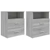 Image de vidaXL Tables de chevet 2 pcs Sonoma gris 50x32x60 cm815861