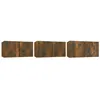 Image de vidaXL Vidaxl Meubles Tv Suspendus 3 Pcs Chêne Fumé 60x30x30 Cm