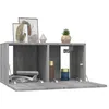 Image de vidaXL Armoires TV suspendues Sonoma gris 2 pcs 60x30x30 cm Bois